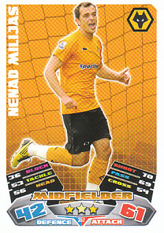 Nenad Milijas Wolverhampton Wanderers 2011/12 Topps Match Attax #352